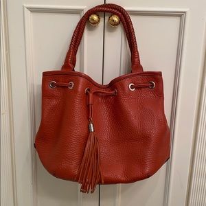 Cole Haan Rust Leather Shoulder Bag